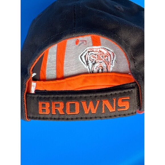 NFL Cleveland Browns Hat Dog Pound Adjustable Cap Orange/Brown - Picture 8 of 9